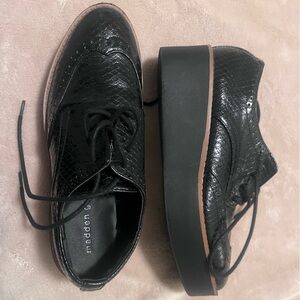 Madden Girl Black Platform Loafers